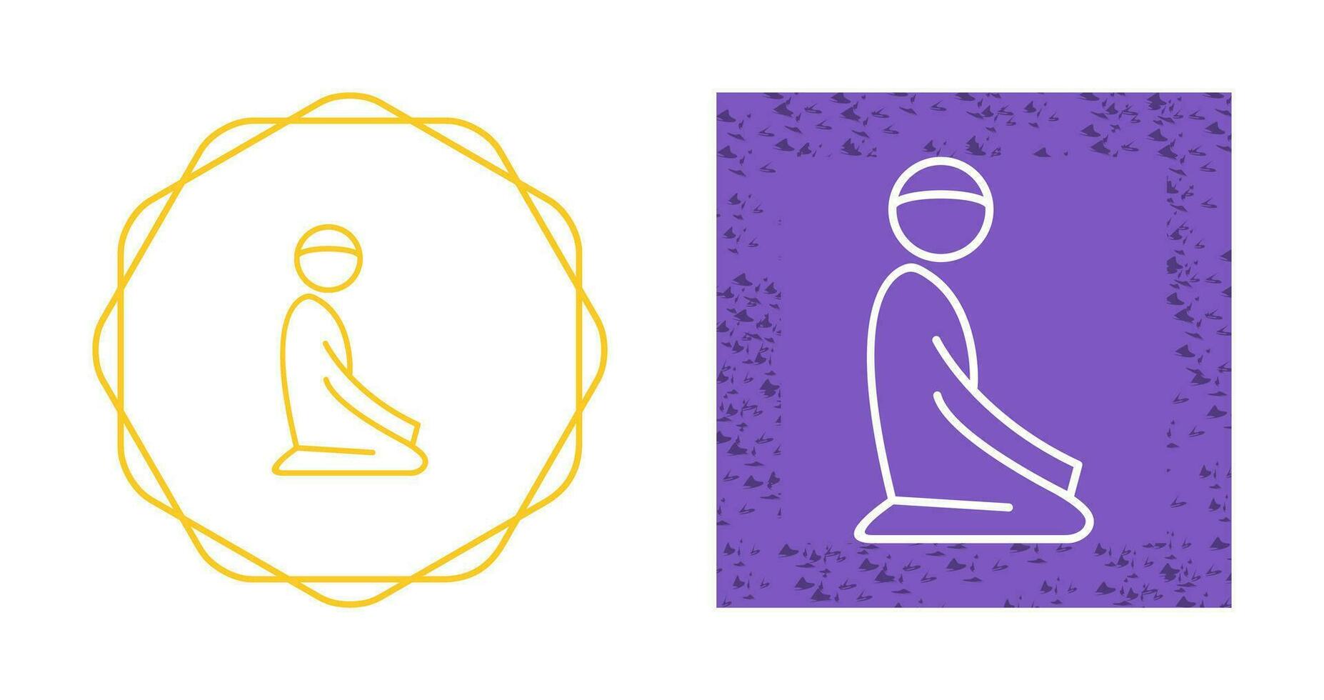 Offering Prayer Vector Icon