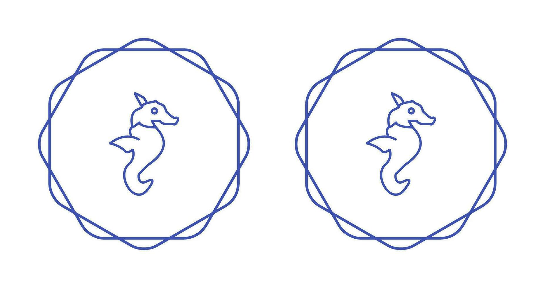 Seahorse Vector Icon