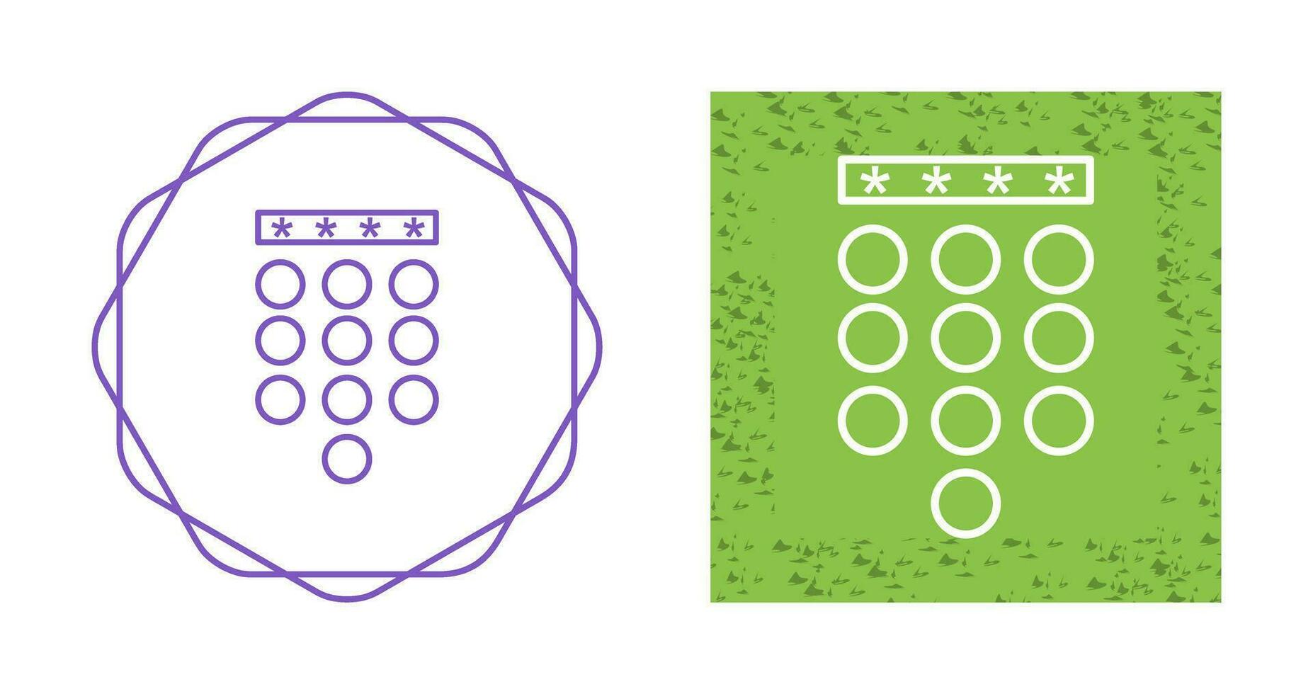 Passcode Lock Vector Icon
