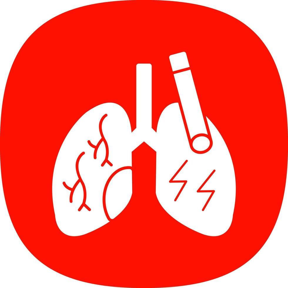 diseño de icono de vector de pulmones