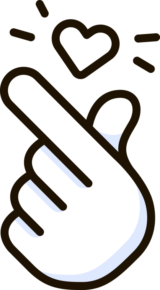 finger heart emoji sticker png