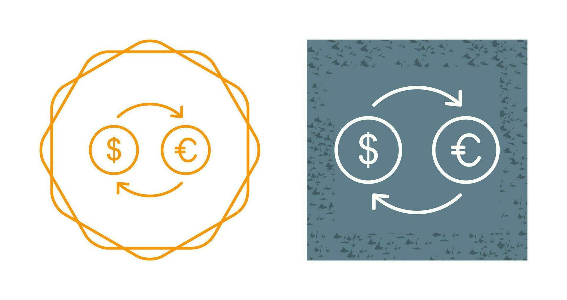 Dollar to Euro Vector Icon