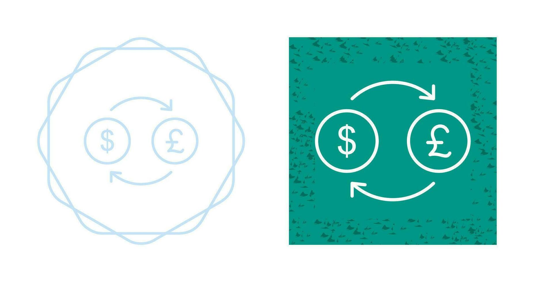 Dollar to Pound Vector Icon