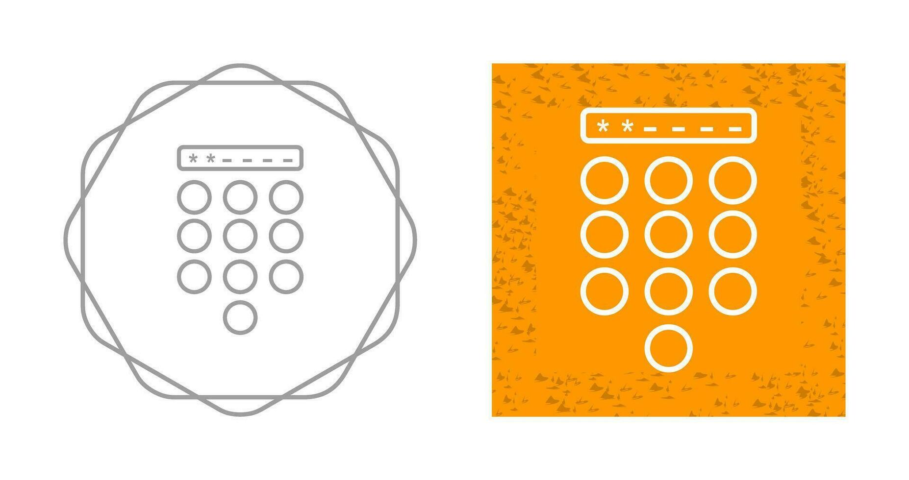 Passcode Lock Vector Icon