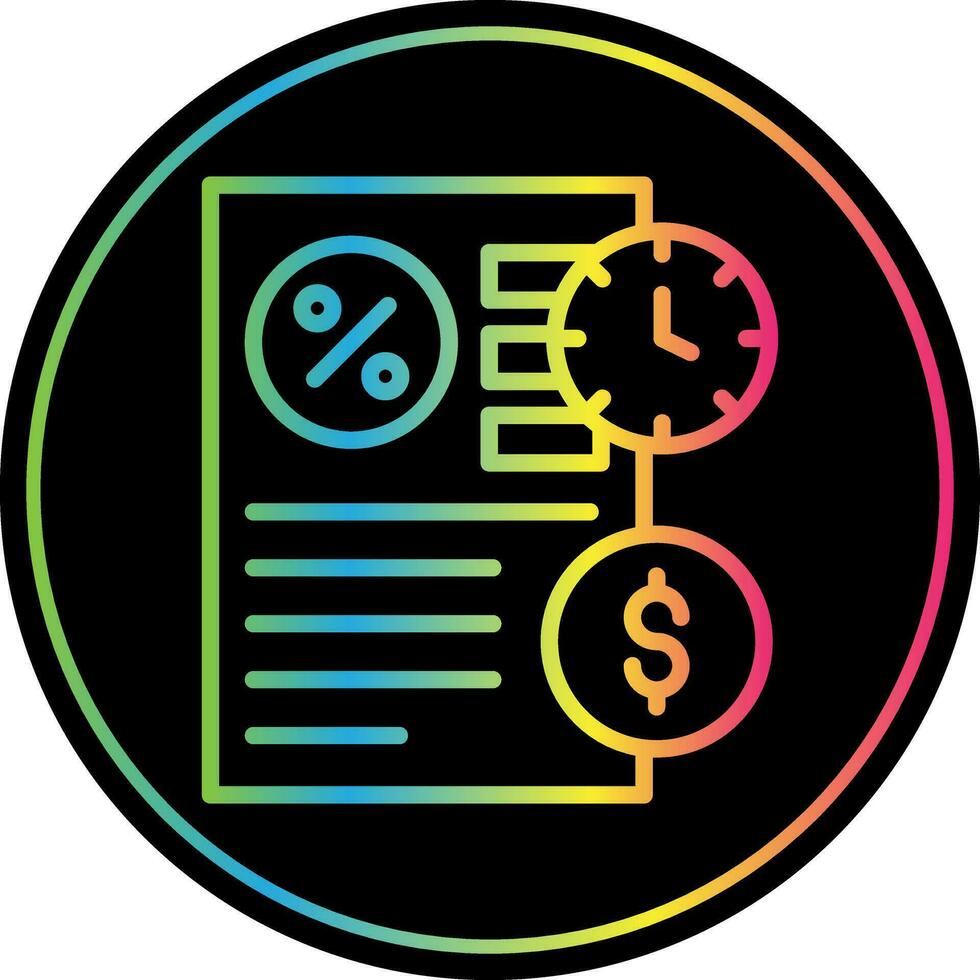 Long Term Debt Vector Icon Design