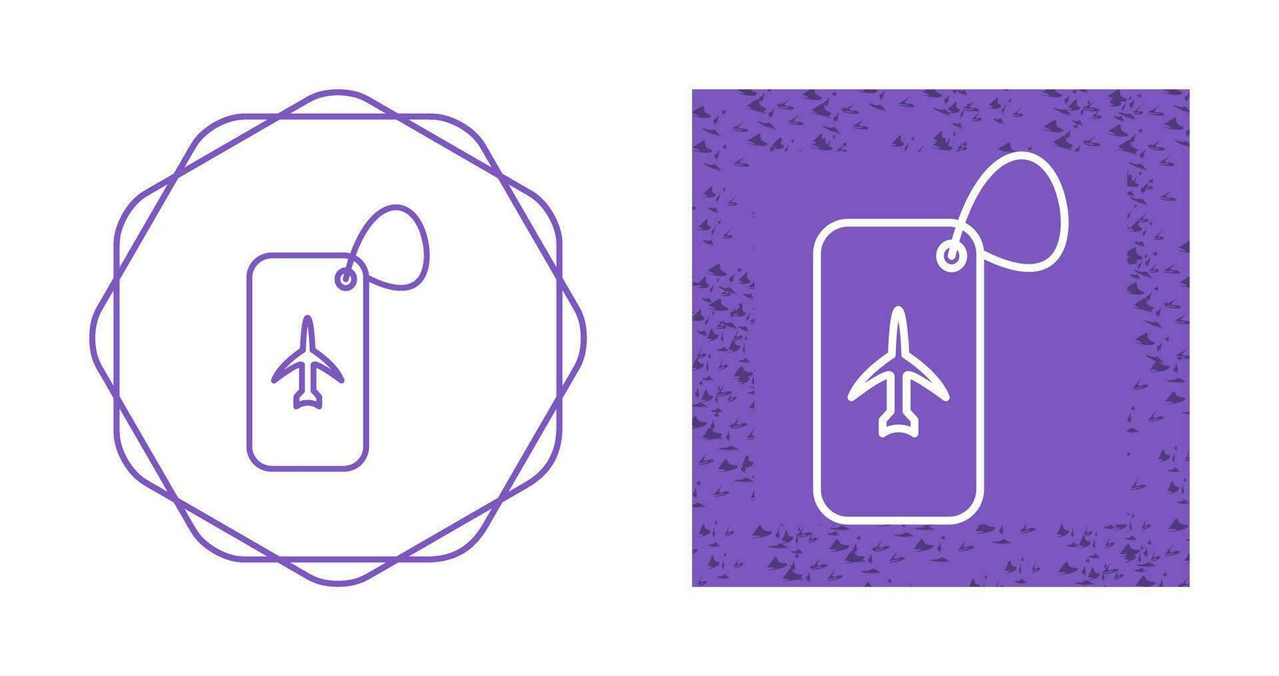 Luggage Tag Vector Icon