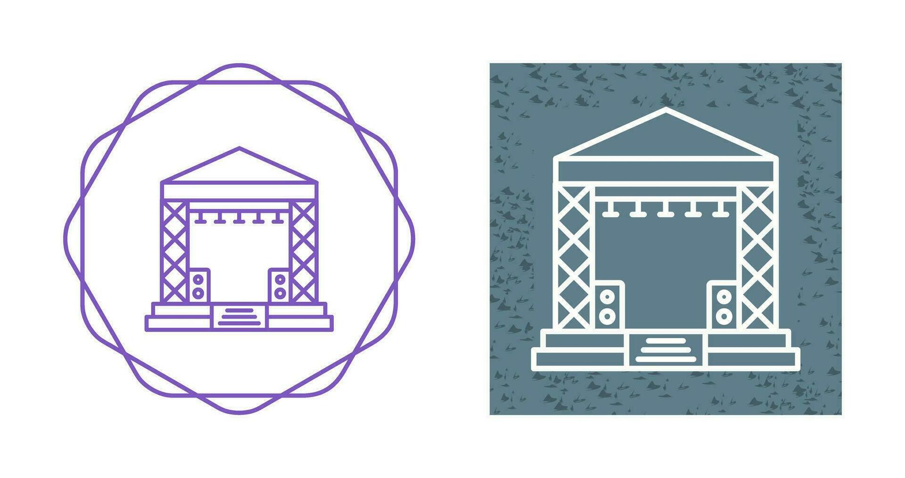 Stage Vector Icon