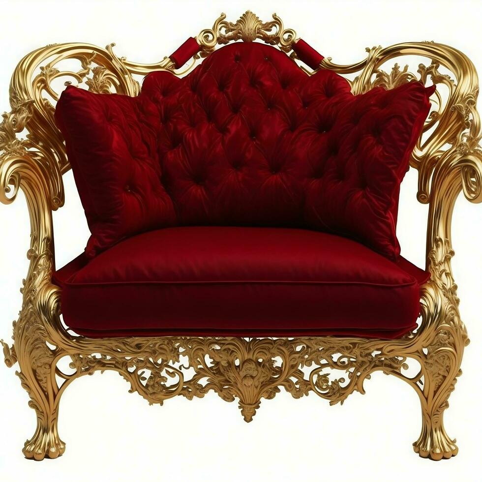 Luxury classical antique armchair for modern designed interior photo