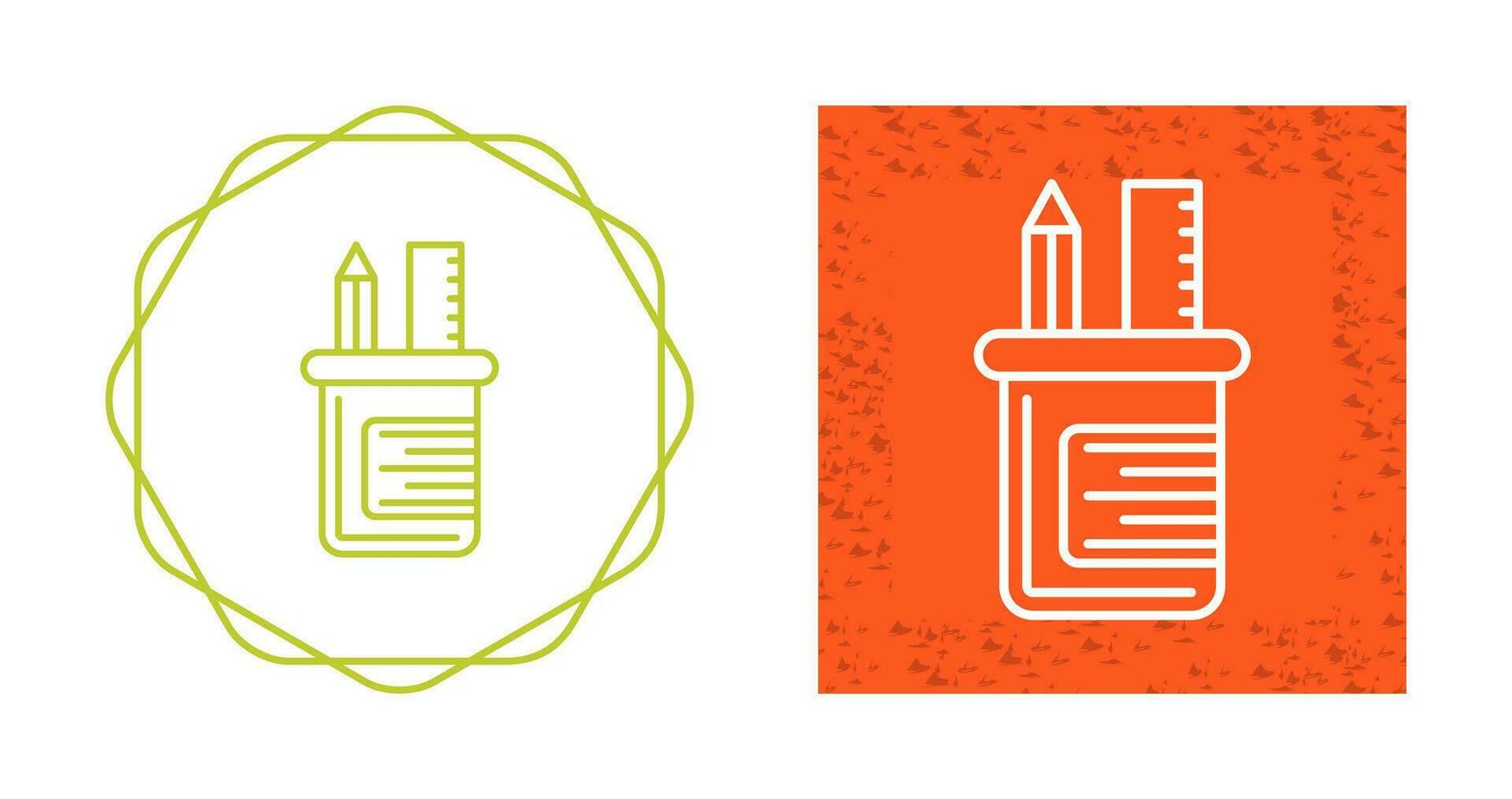 Pencil Stand Vector Icon