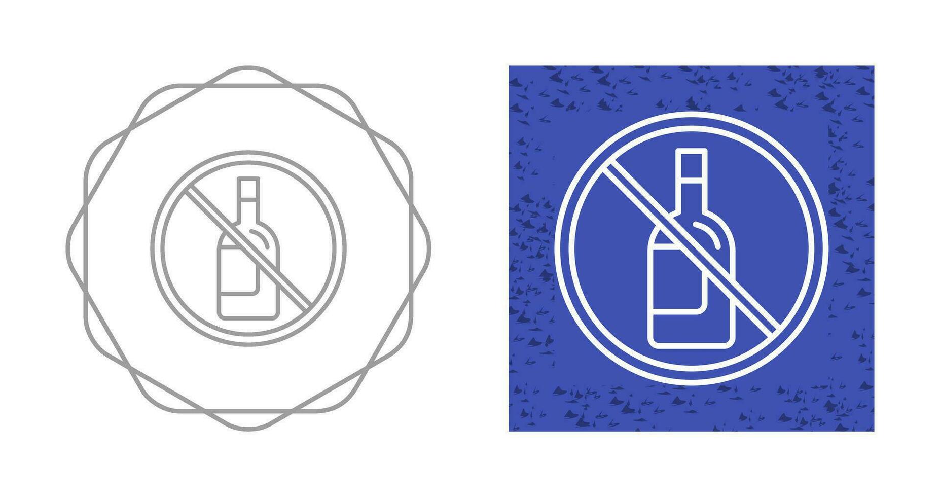 No Alcohol Vector Icon