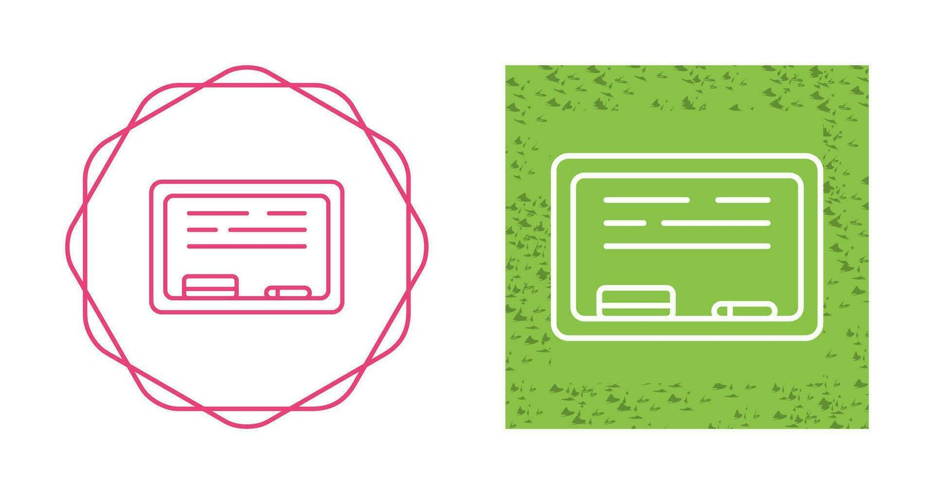 White Board Vector Icon
