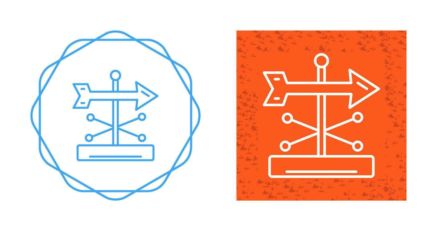 Wind Vane Vector Icon