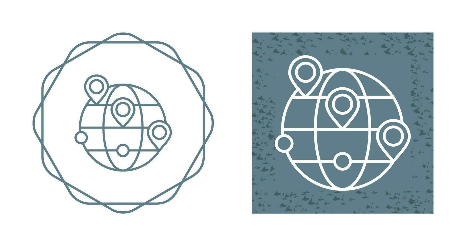 Worldwide Location Vector Icon