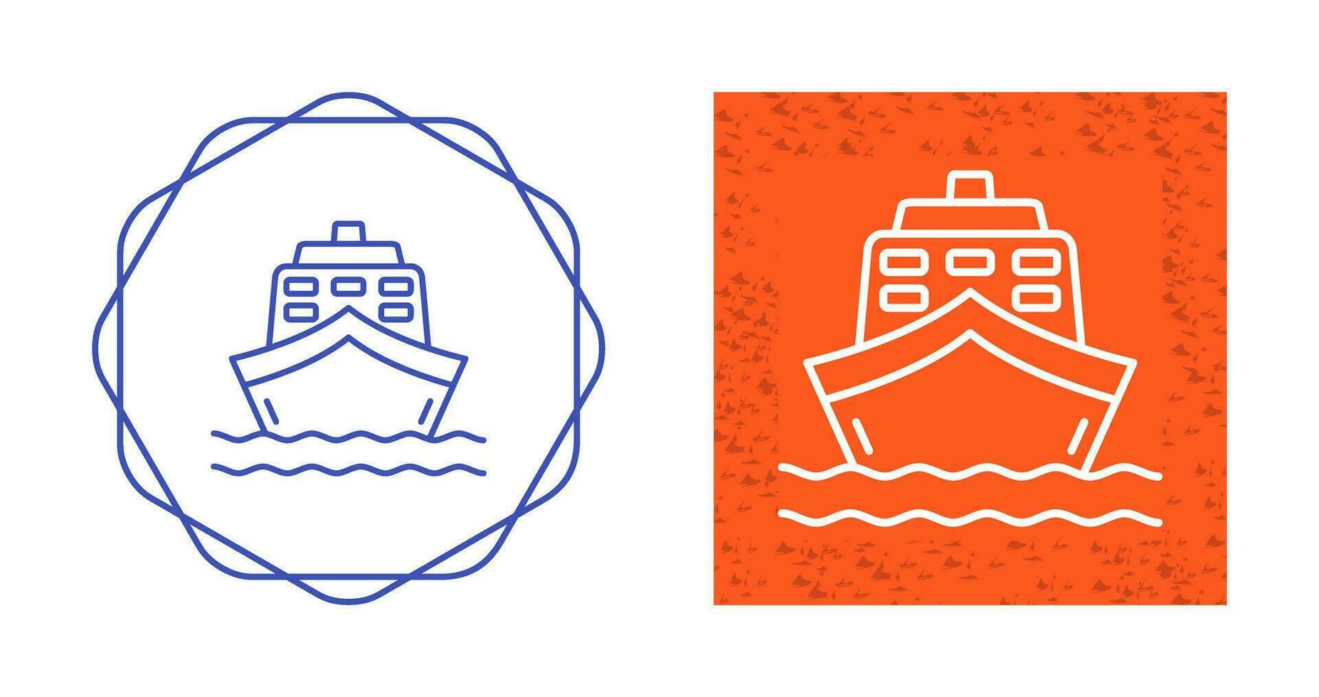 icono de vector de barco