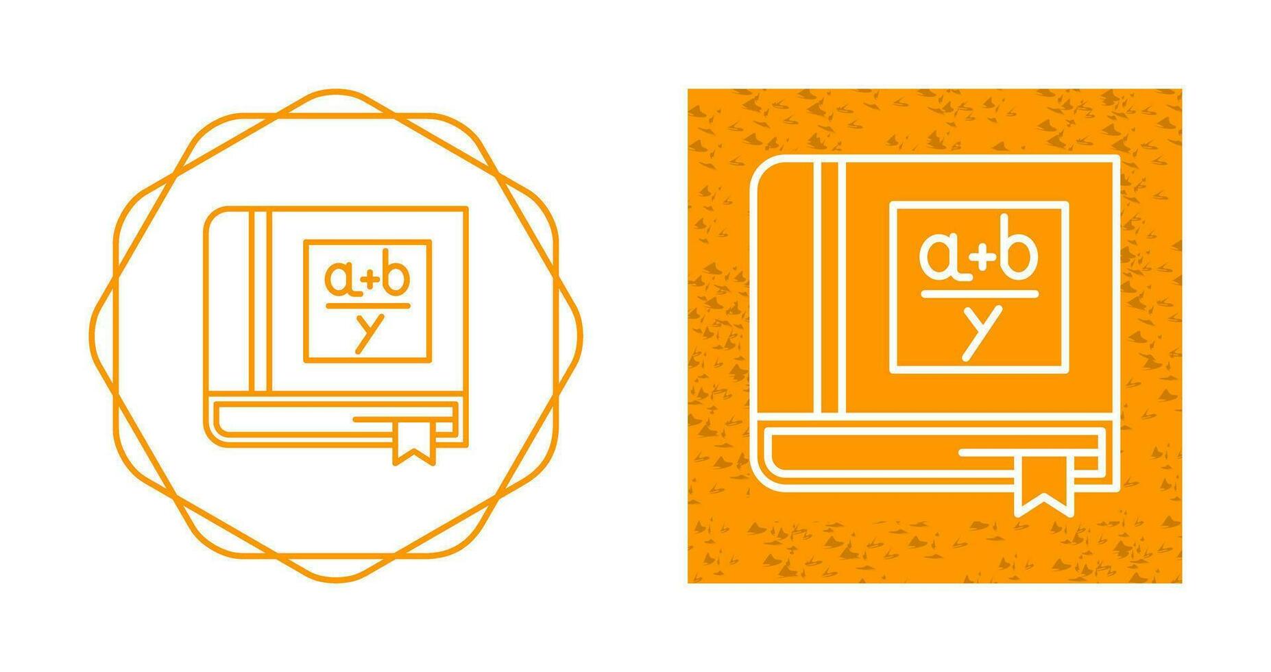 Algebra Book Vector Icon