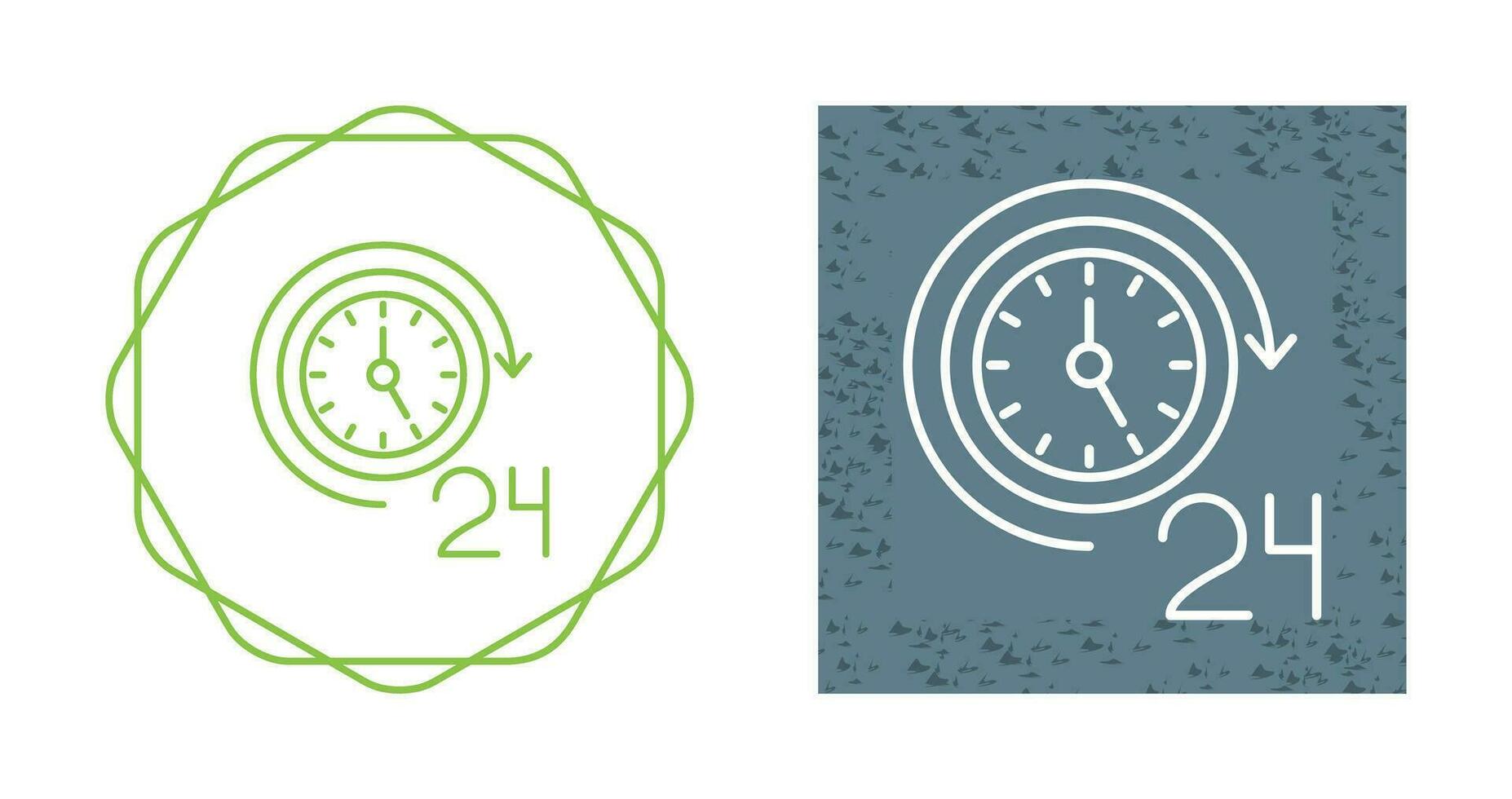 24 Hours Vector Icon