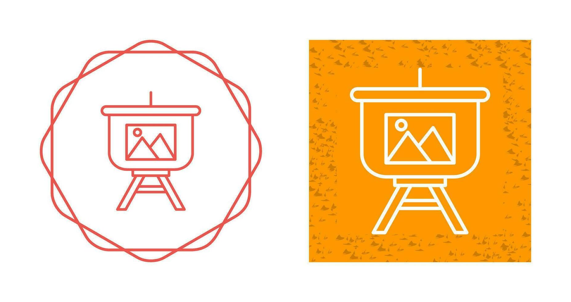 Gallery Presentation Vector Icon