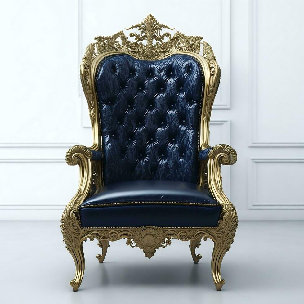 Luxury classical antique armchair for modern designed interior photo