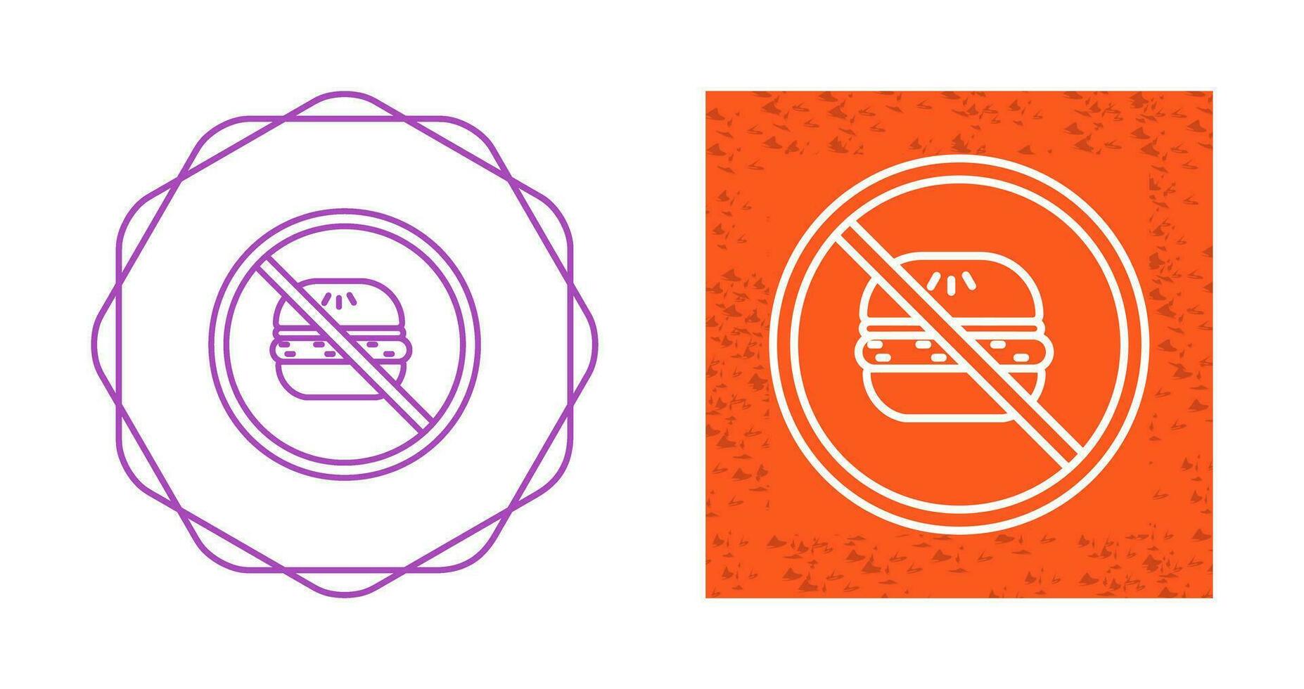 No Eating Vector Icon