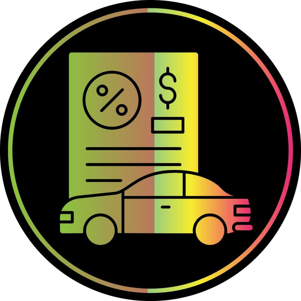 Car Loan Vector Icon Design