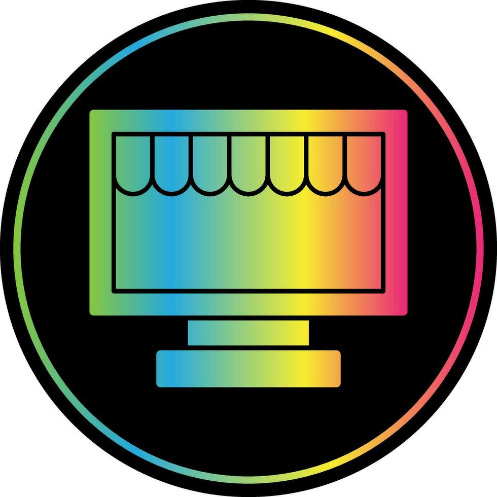 diseño de icono de vector de tienda en línea