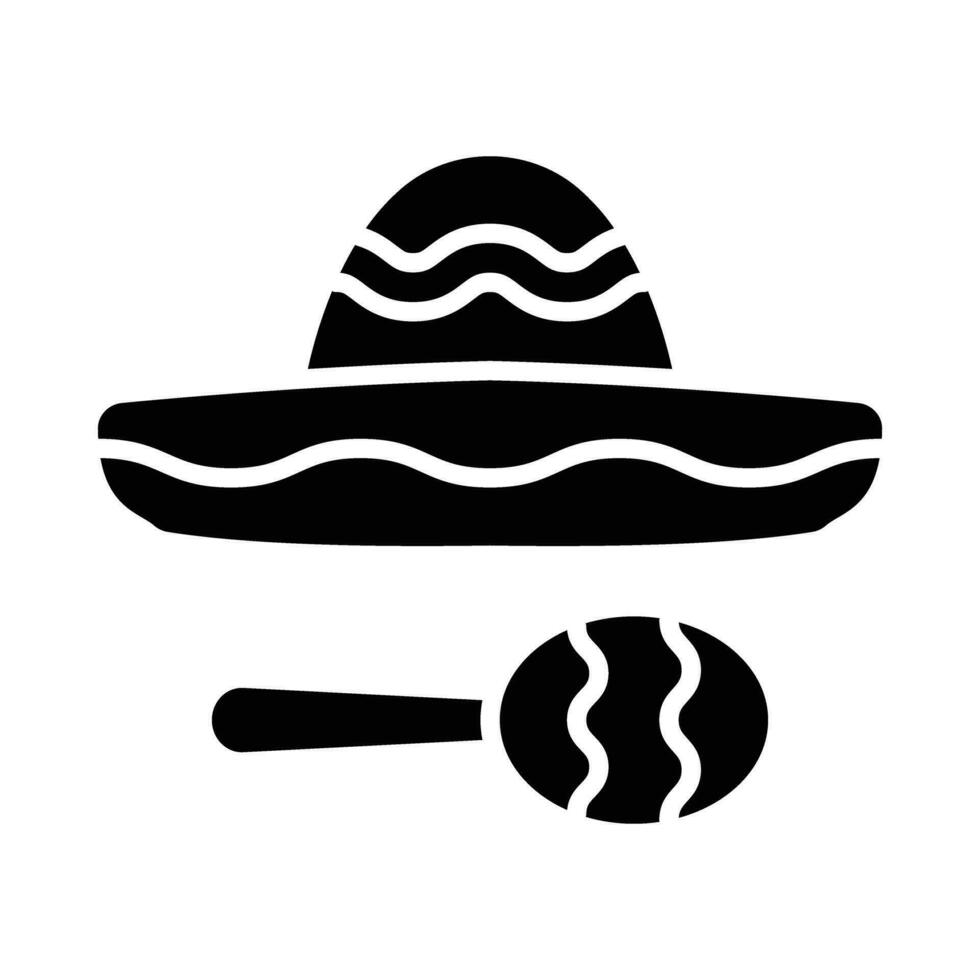 Cinco De Mayo Vector Glyph Icon For Personal And Commercial Use.