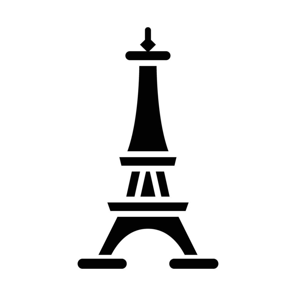 Eiffel Vector Glyph Icon For Personal And Commercial Use.