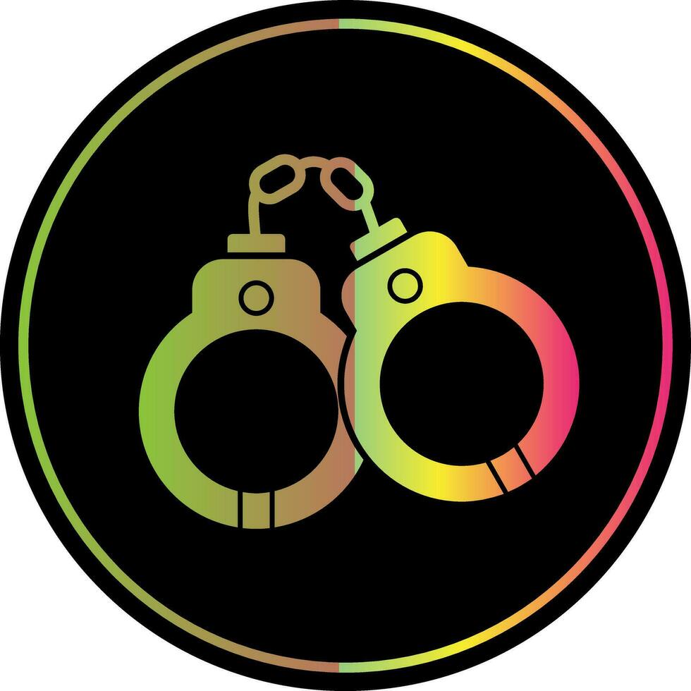 Handcuffs Vector Icon Design