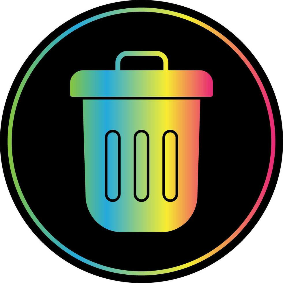 Dustbin Vector Icon Design