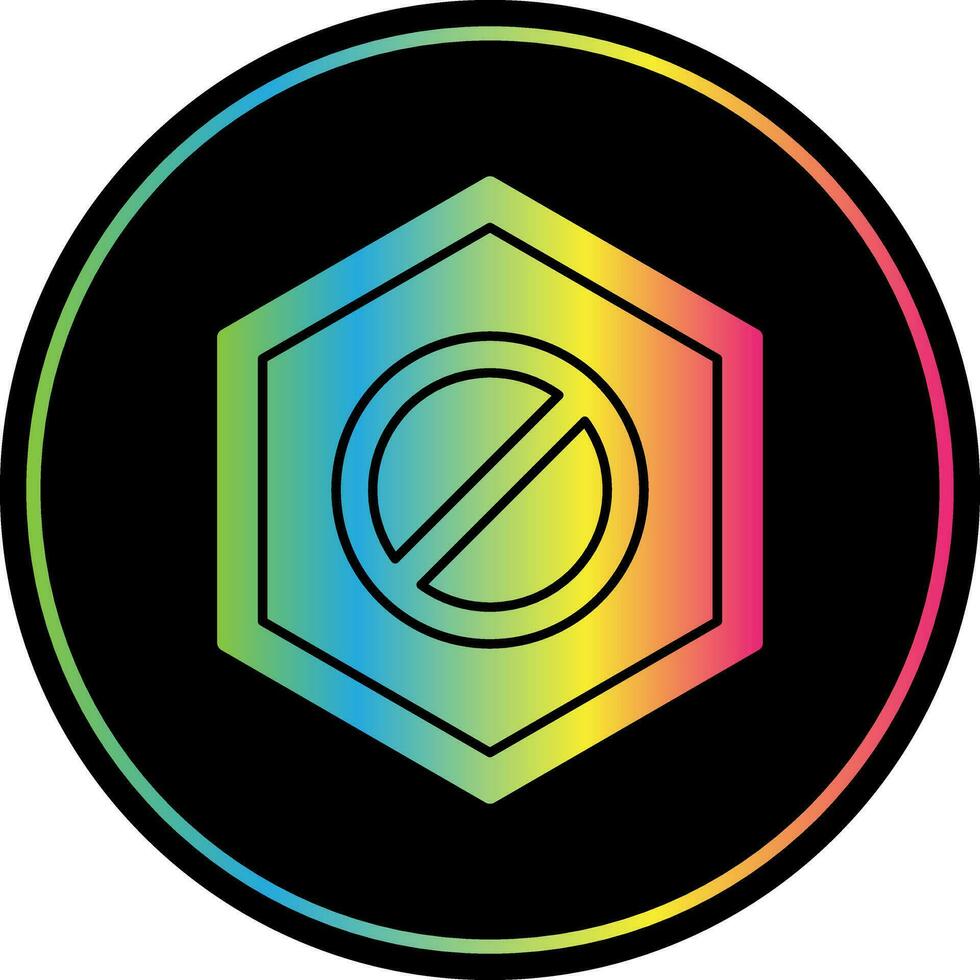 Wrong Way Vector Icon Design