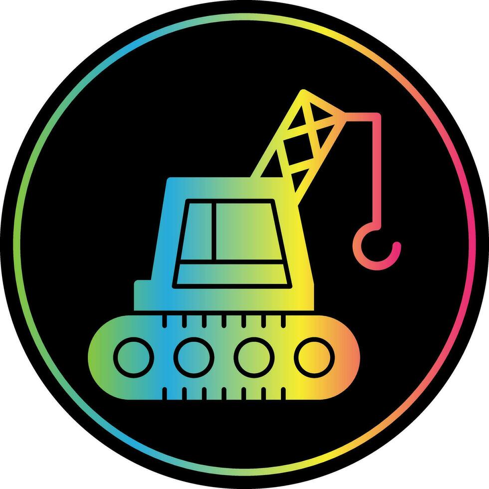 Crane Machine Vector Icon Design