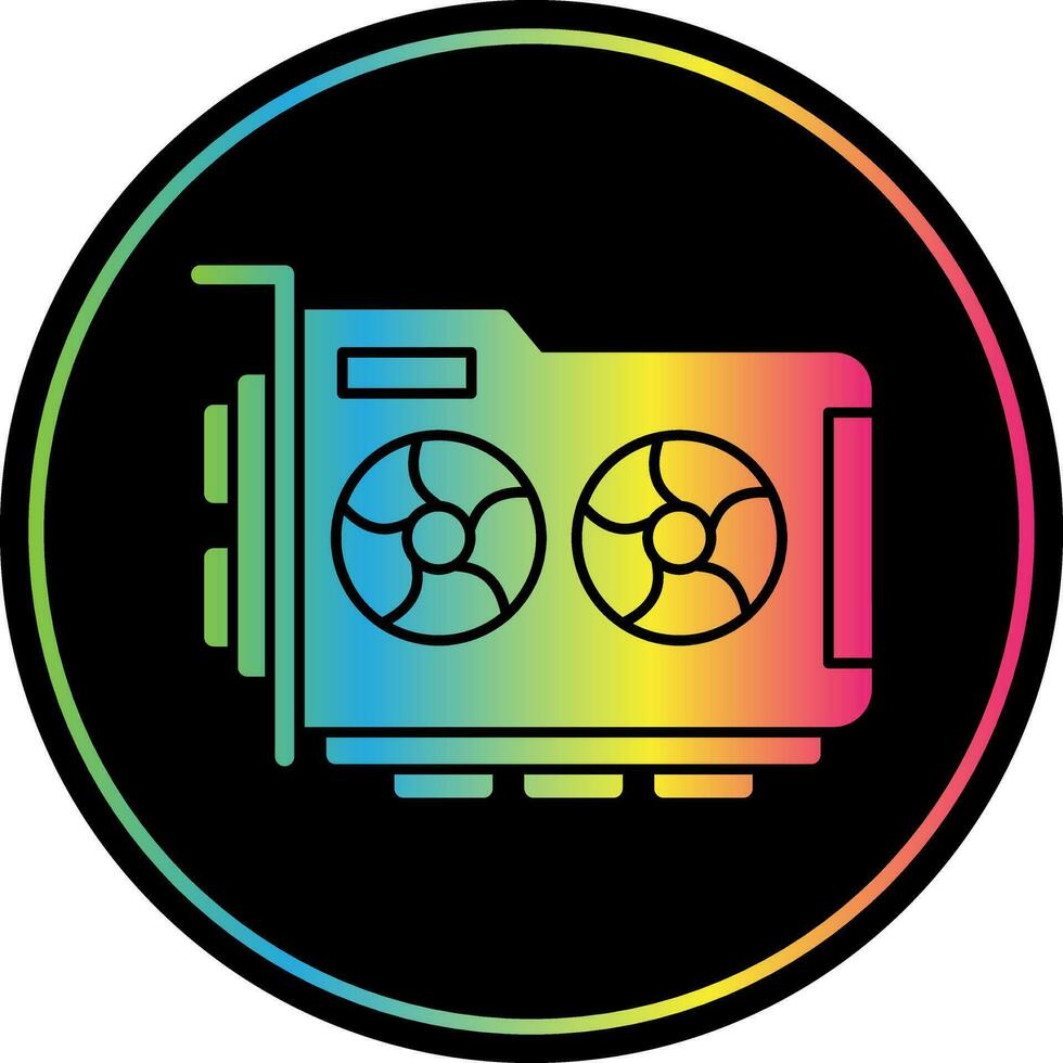 Graphic Card Vector Icon Design