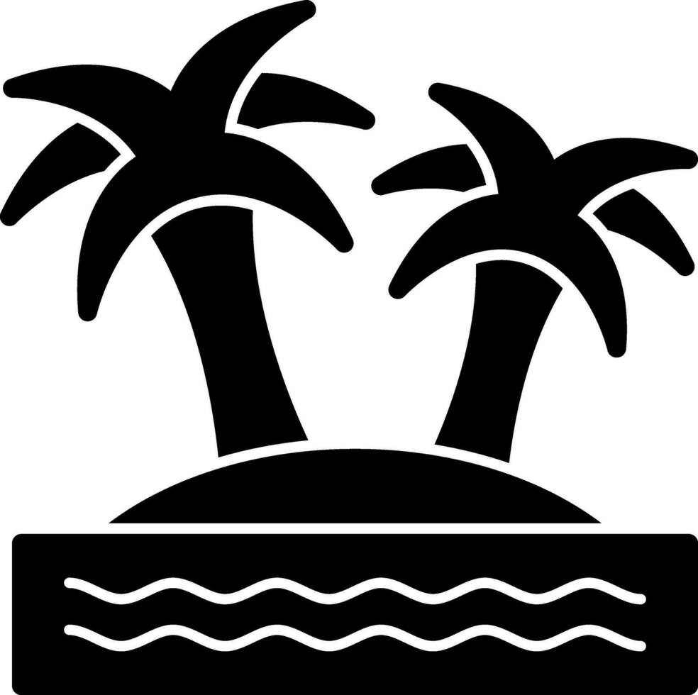 Island Vector Icon Design