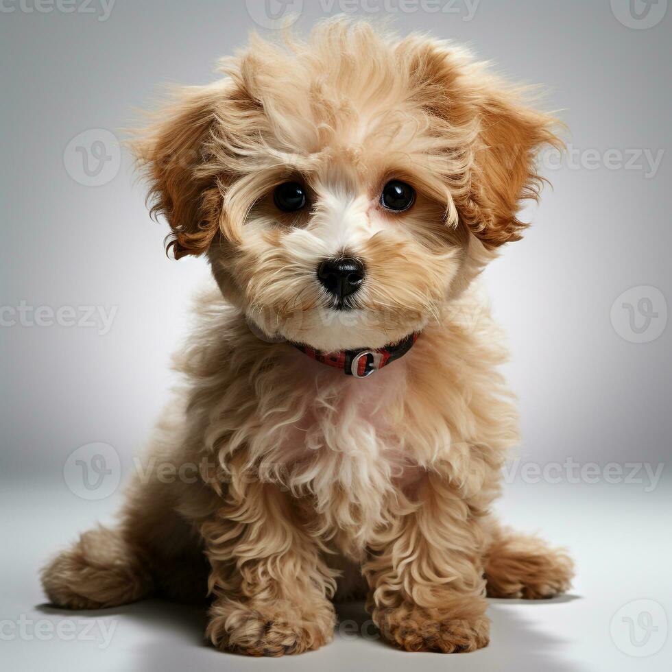 Cute poodle dog photo