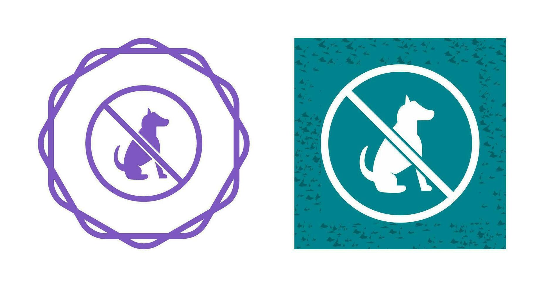 No Pet SIgn Vector Icon