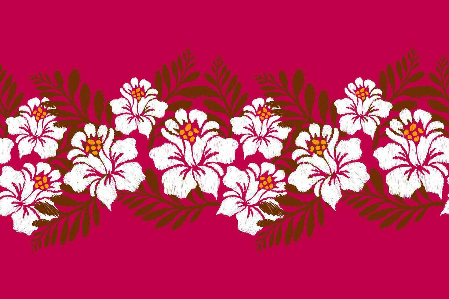 ikat floral cachemir bordado en persa fondo.ikkat étnico oriental modelo tradicional.azteca estilo resumen vector ilustración.diseño para textura,tela,ropa,envoltura,decoración,pareo.