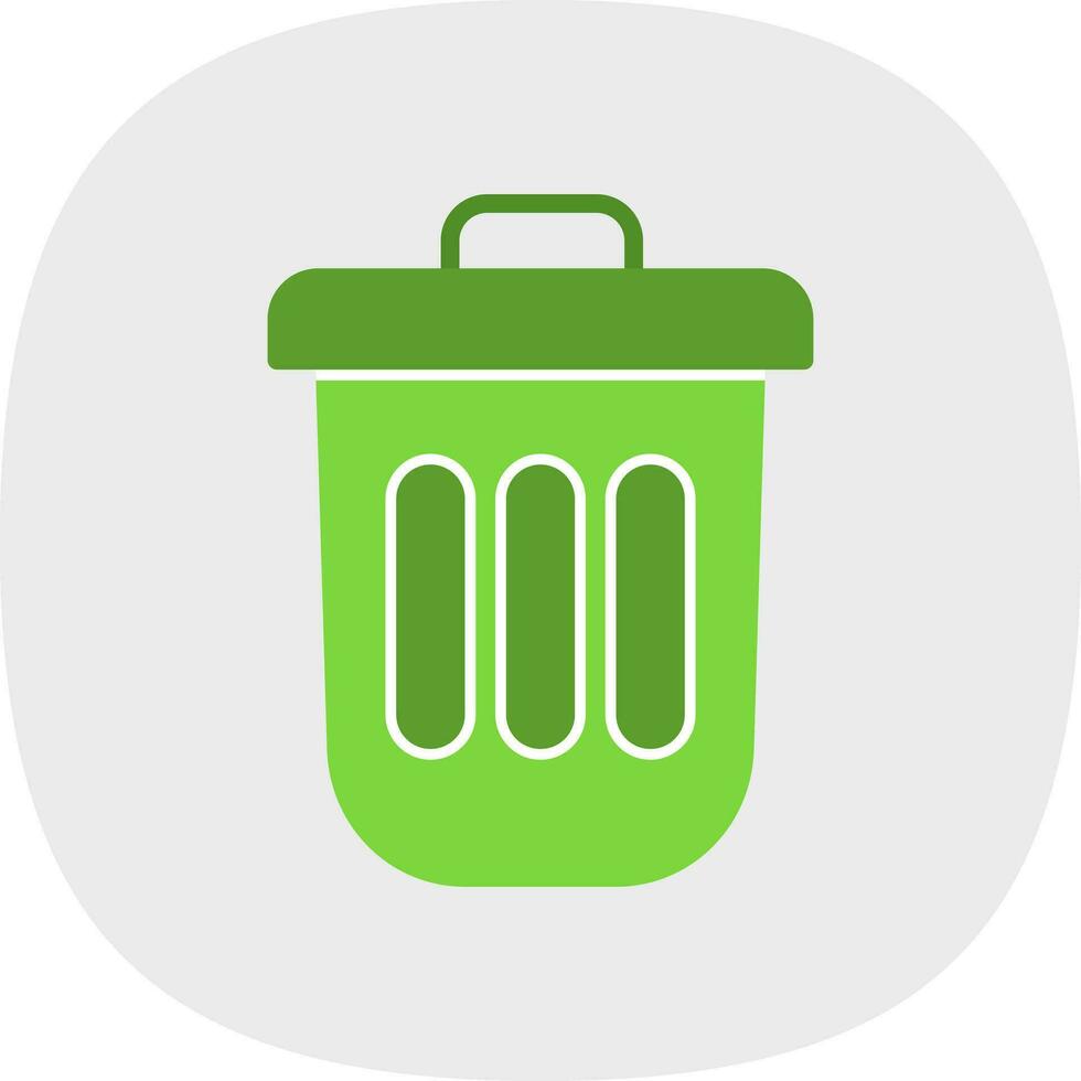 Dustbin Vector Icon Design