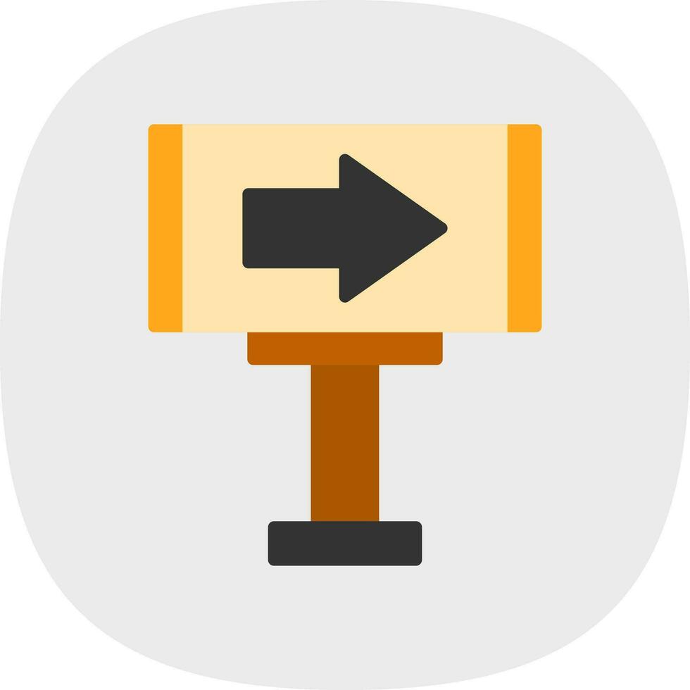 Signboard Vector Icon Design