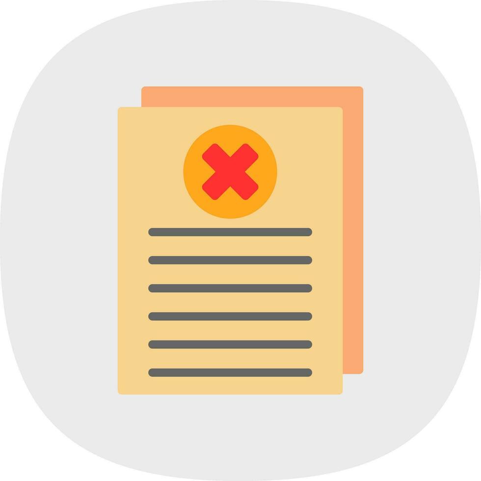 Reject Vector Icon Design