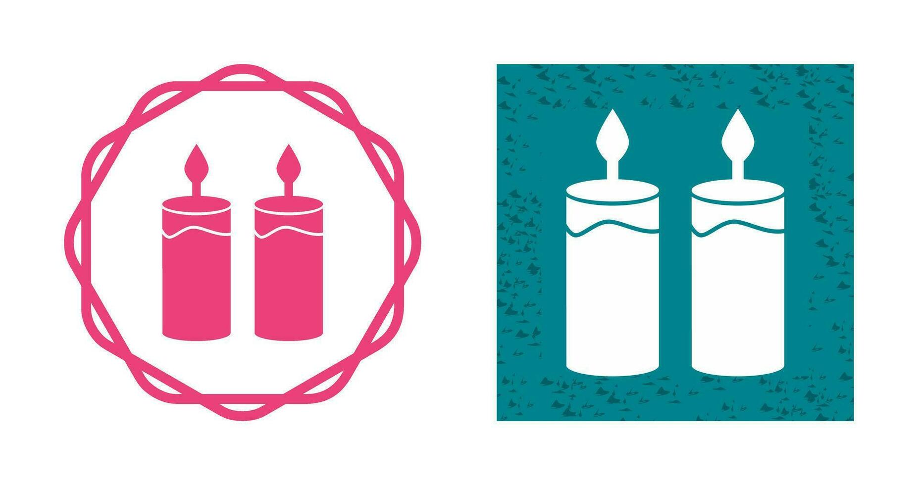 Two Candles Vector Icon