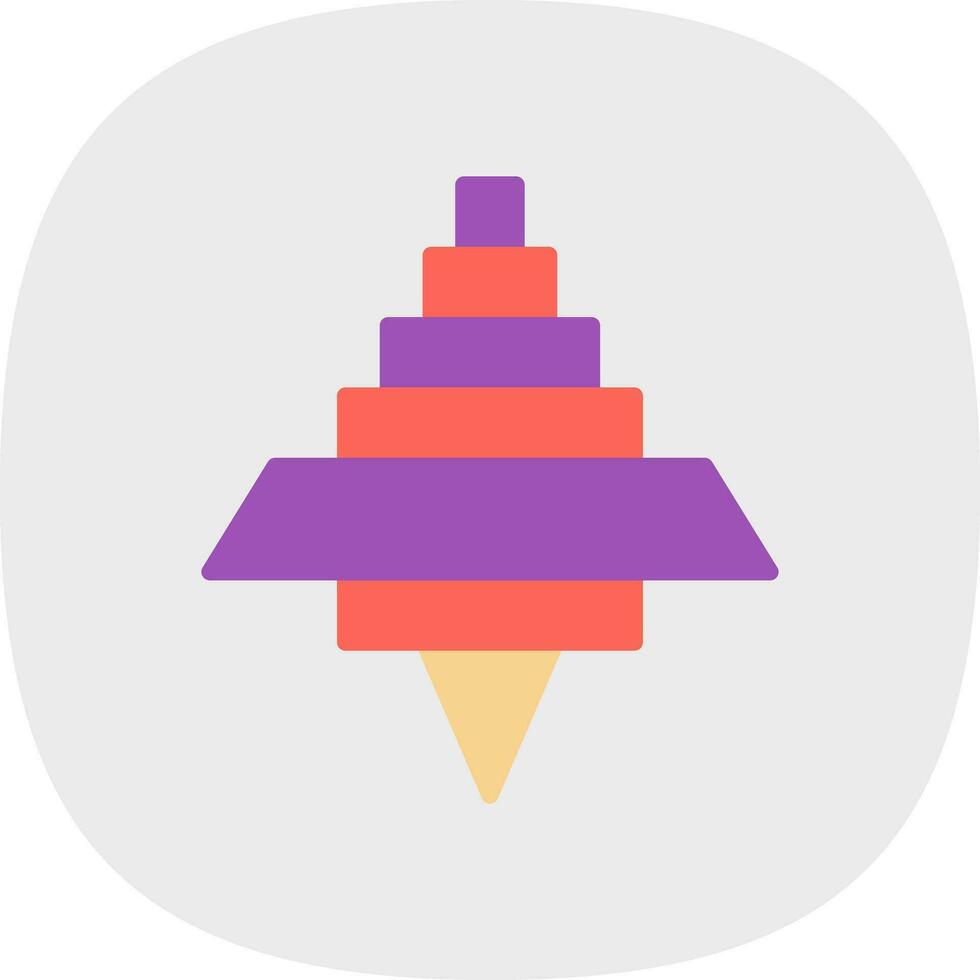 Spinning Top Vector Icon Design