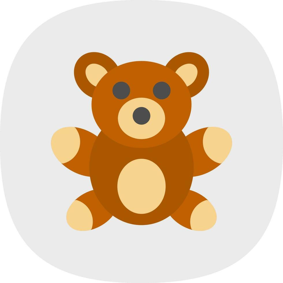Teddy Bear Vector Icon Design