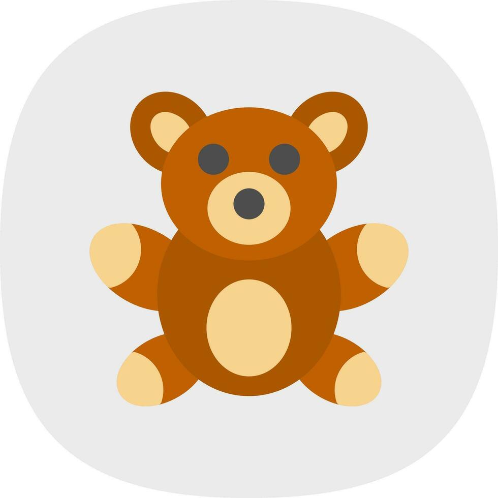 diseño de icono de vector de oso de peluche