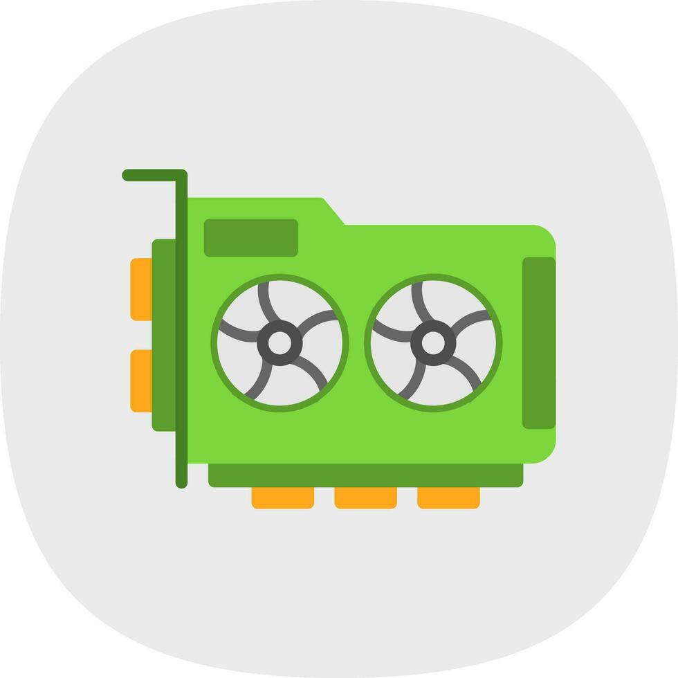 Graphic Card Vector Icon Design