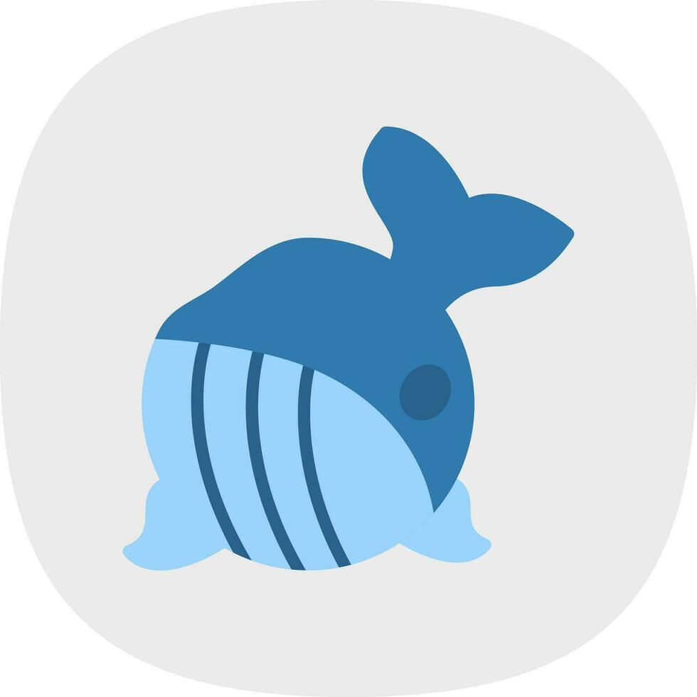 Whale Vector Icon Design