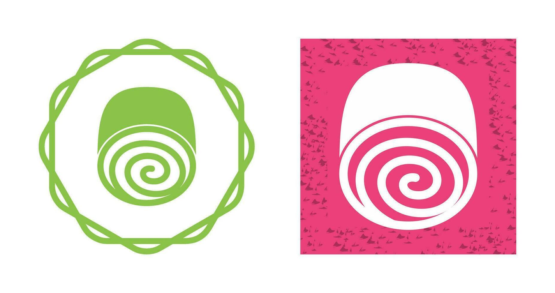 Swiss roll Vector Icon