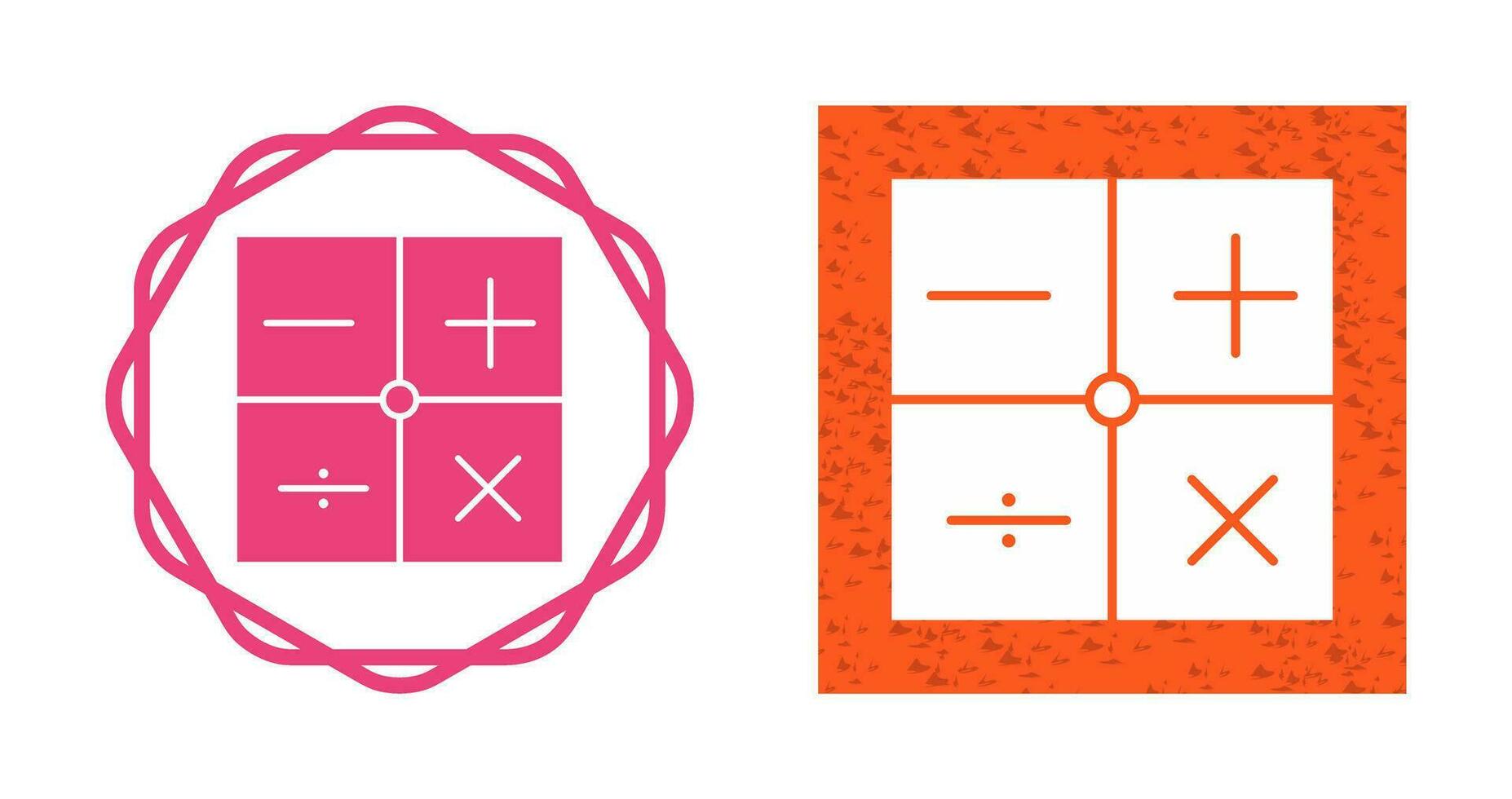 icono de vector de símbolos matemáticos