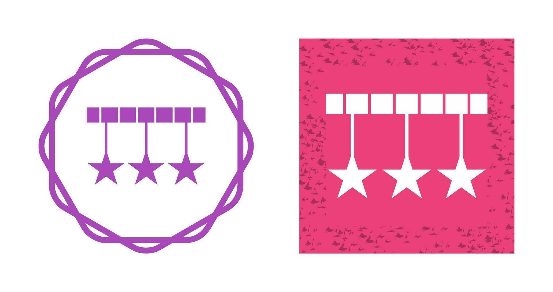 Hanging Stars Vector Icon