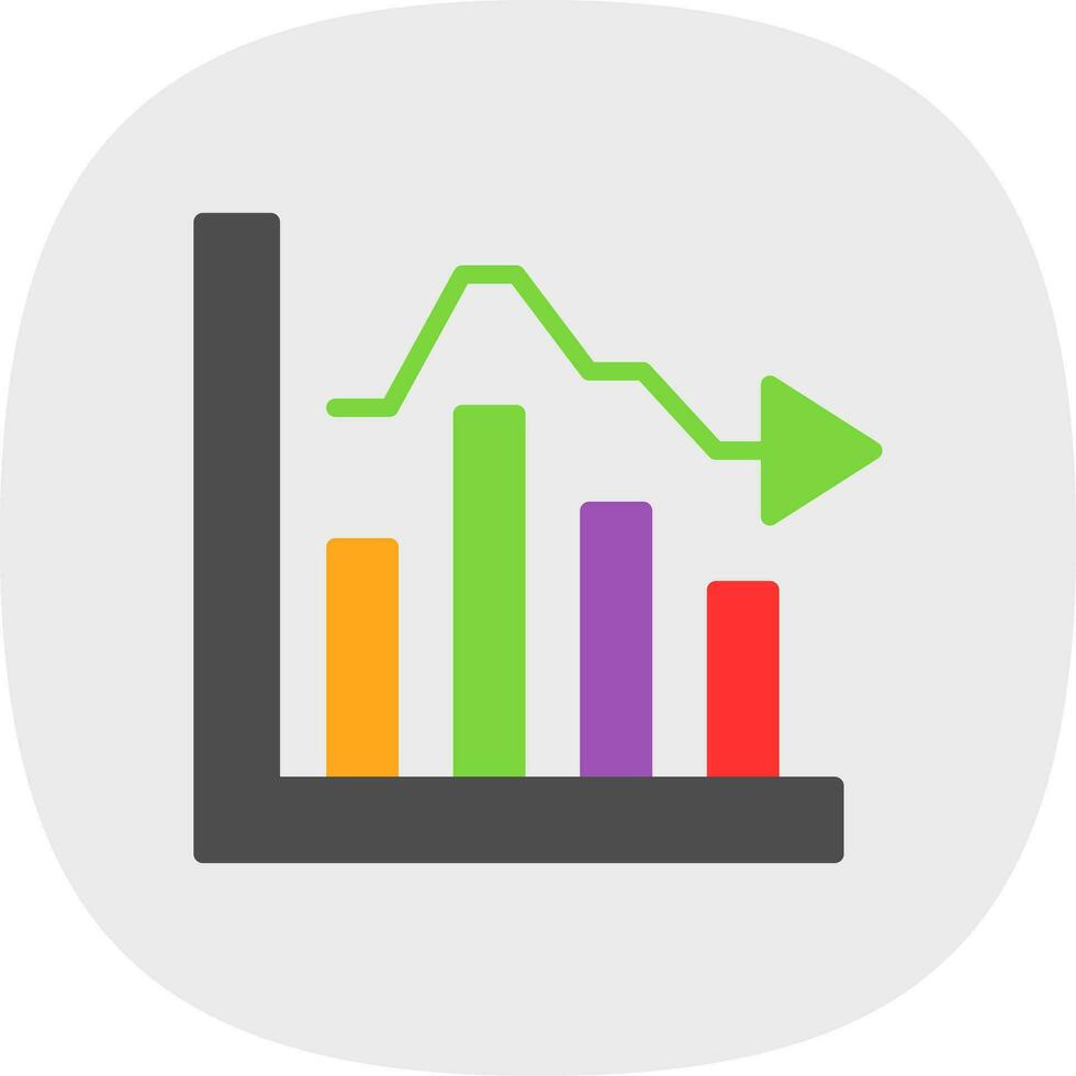 Bar Chart Vector Icon Design