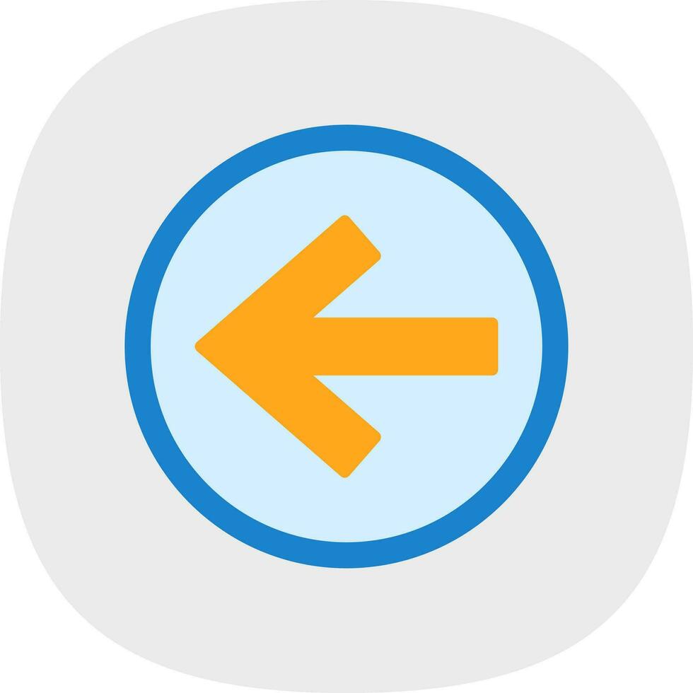 Backward Vector Icon Design